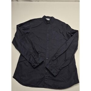 Norse Projects Shirt Mens Medium Blue Twill Long Sleeve Button Down Anton